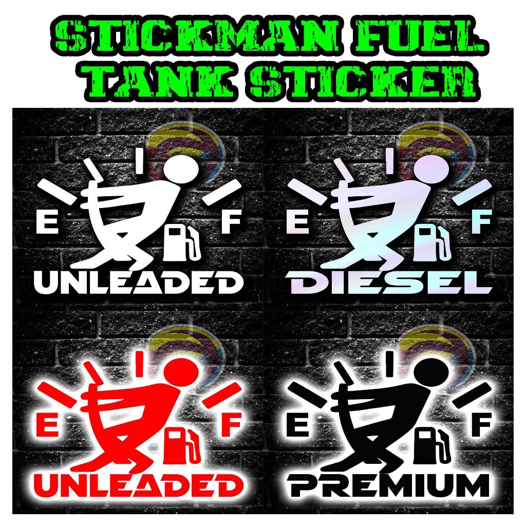 Stickman Fuel tank Sticker / Fuel Tank Sticker / Diesel Sticker ...