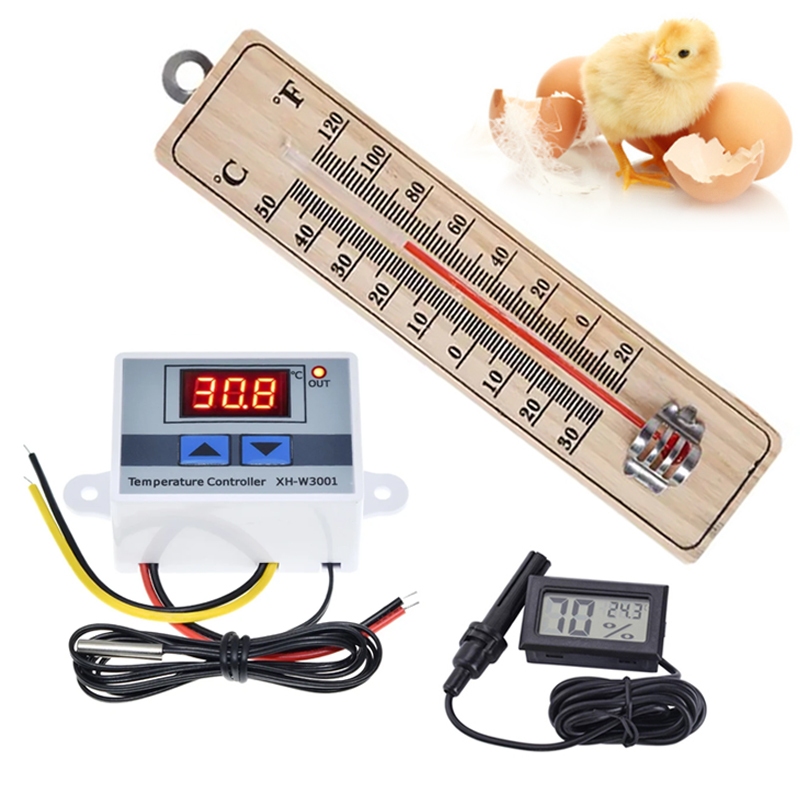 Egg Incubator Bundle XH-W3001 Temperature Controller hygrometer ...