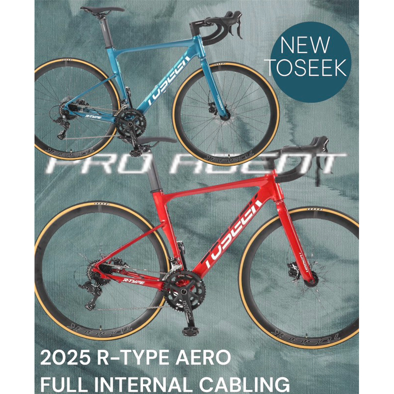 2025 Toseek R-Type Aero FULL INTERNAL CABLING All New Road Bike 700C W ...