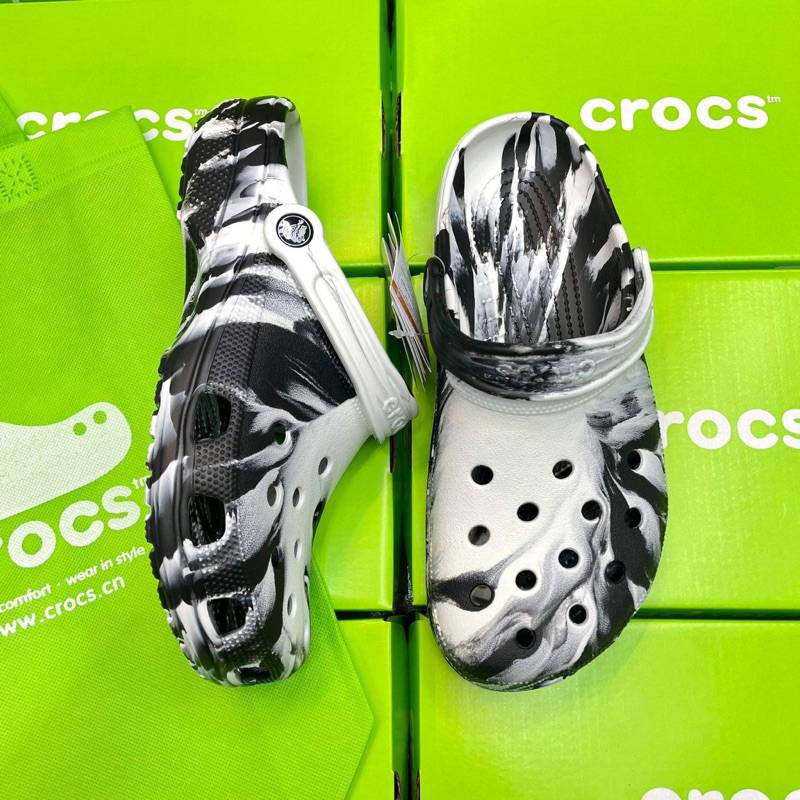 Onsale items with FACTORY DeFECTS Classic crocs marbled clog | Shopee ...