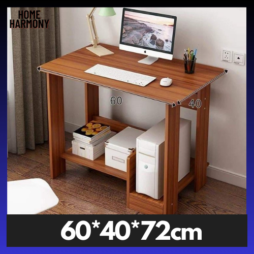 Furniture Computer Table with CPU Cabinet A152S C 80cm Maple Cherry ...