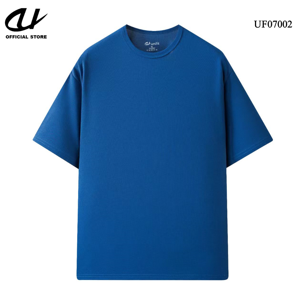 UNIFIT Men's Waffle Plain Regular Sizes T-Shirt Round Neck UF07002 ...