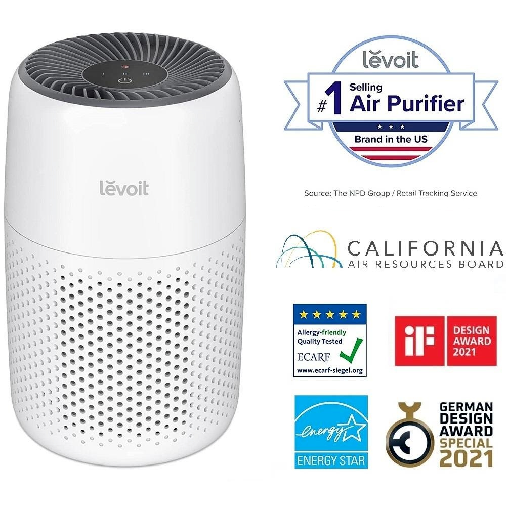 Levoit Core Mini Air Purifier for Bedroom Home/ Office 3-in-1 Filter ...