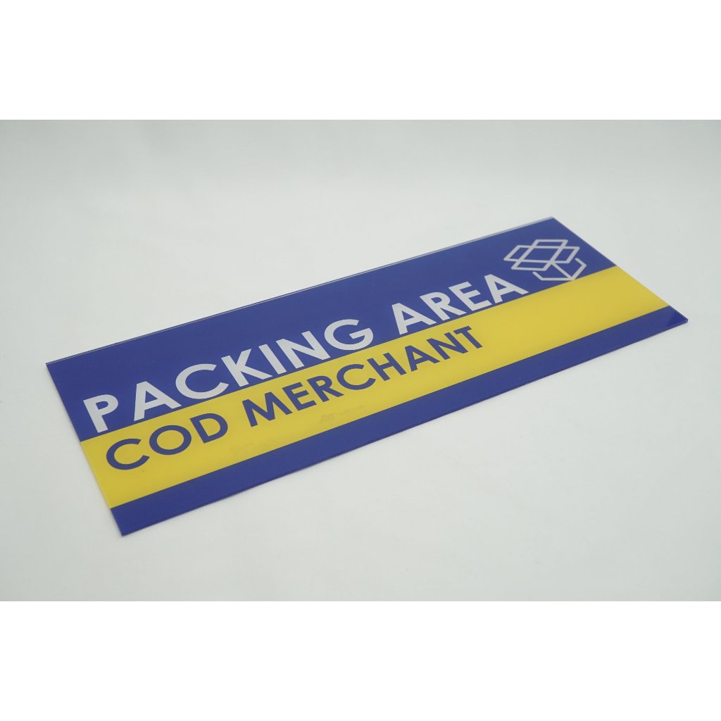 30 x 5 in COLORED BUSINESS OFFICE ACRYLIC SIGN SIGNAGE TABLE NAME ...