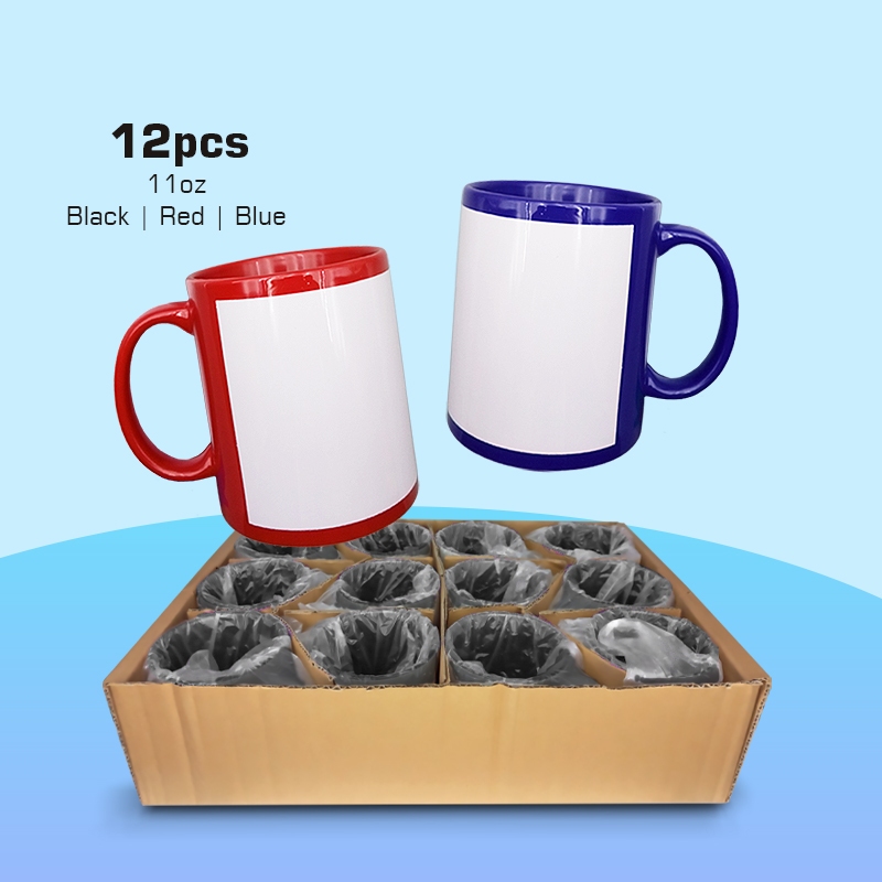 12 pcs (1Box) Full Color with White Print (Window Mug) | Shopee Malaysia