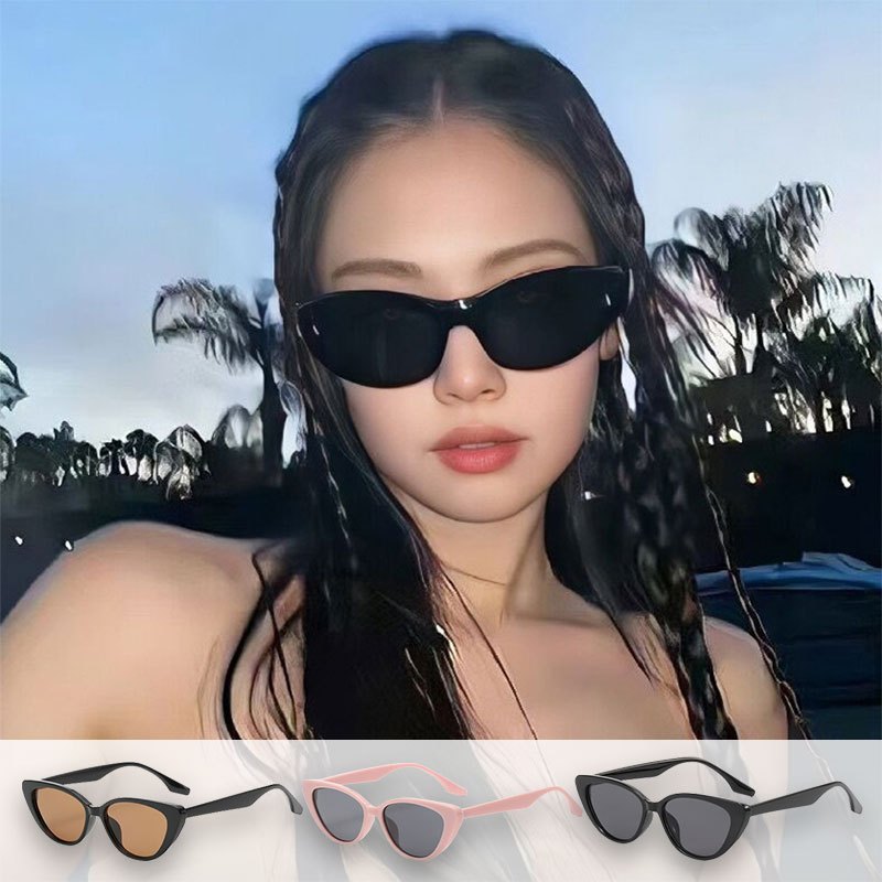 Summer Fashion JENNIE Same Sunglass Retro Shades Sunglasses Hip-hop Cat ...