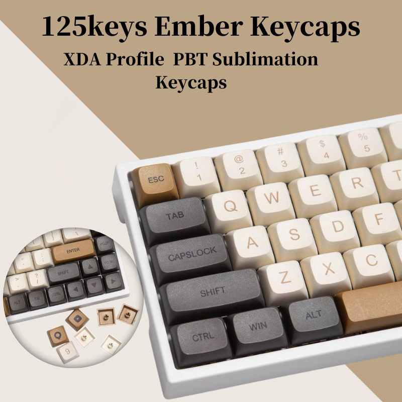 Twilight Keycaps 125 Keys Xda Profile Pbt Dye Sub Retro Custom Keycap