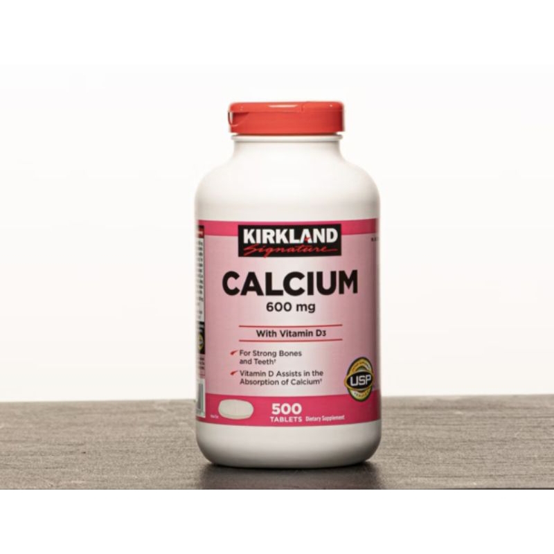 Kirkland Calcium 600 mg with Vitamin D3 / 500 tablets Shopee Malaysia