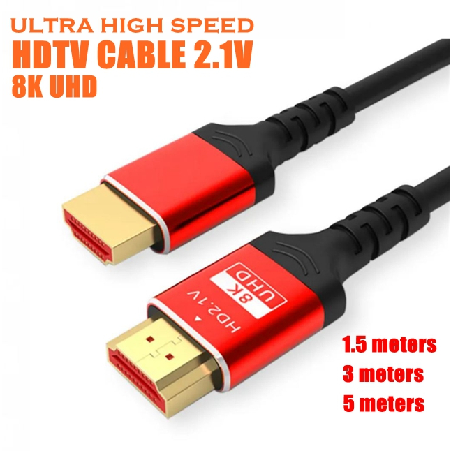 Hdmi Cable 2.1 8K 60Hz High Speed 48Gbps Video For Tv Box Monitor PC