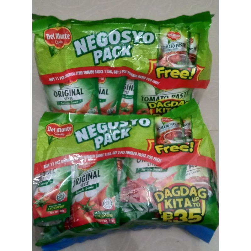 del monte tomato sauce pouch 115g 11pcs with free Shopee Malaysia