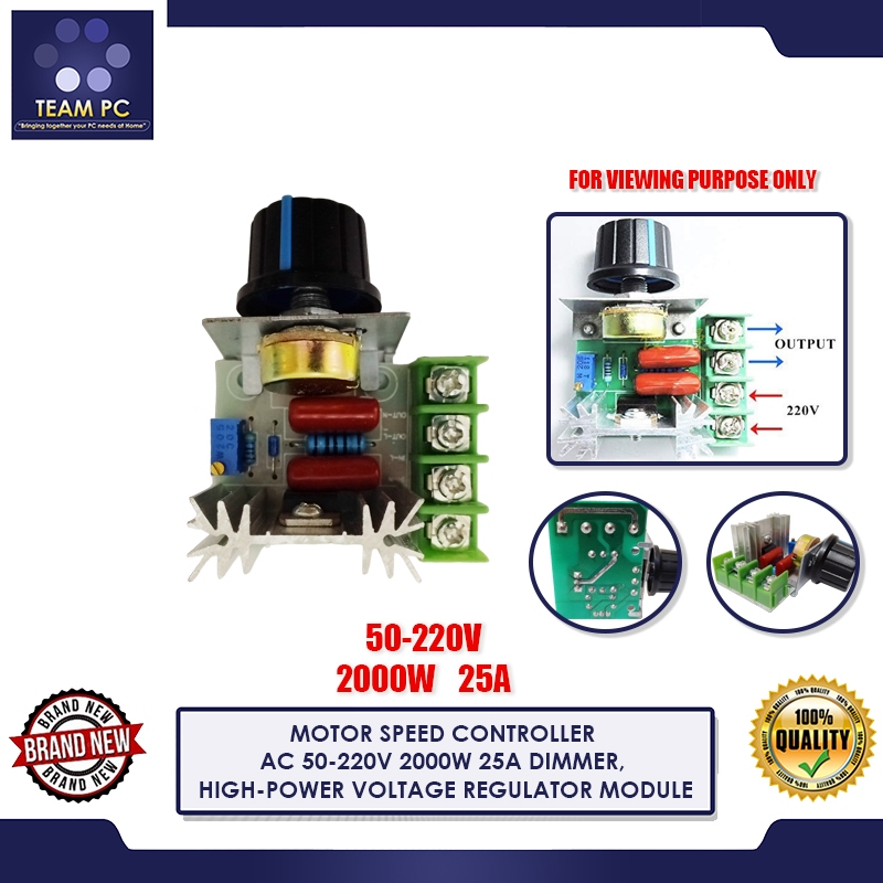 5 Stück Motordrehzahlregler AC 50-220V 2000W – SCR Spannungsregler Für Temperatur, Licht & Motor (Dimmer