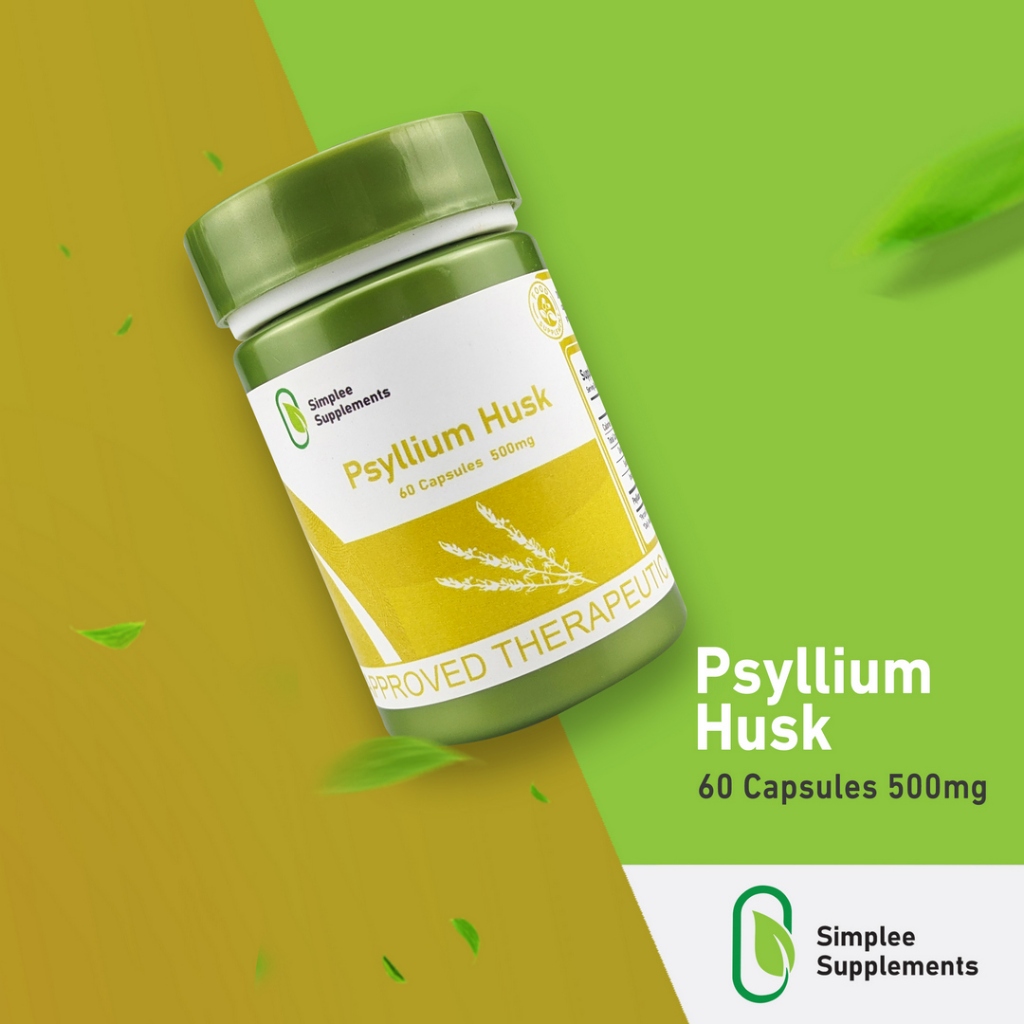 Simplee Psyllium Husk 500mg | 60 capsules – Plant Fiber for Digestion ...