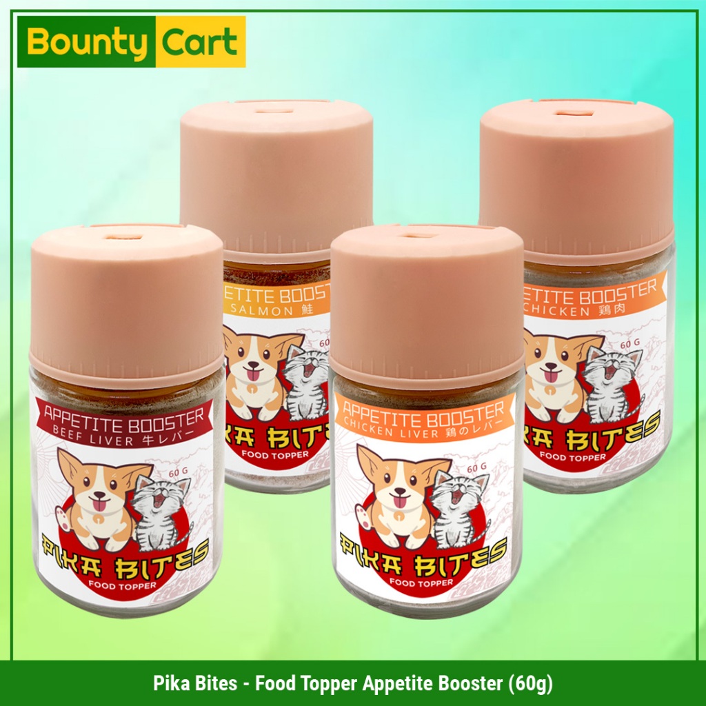 BC- Pika Bites Food Topper Appetite Booster 60grams (Salmon/Beef Liver ...