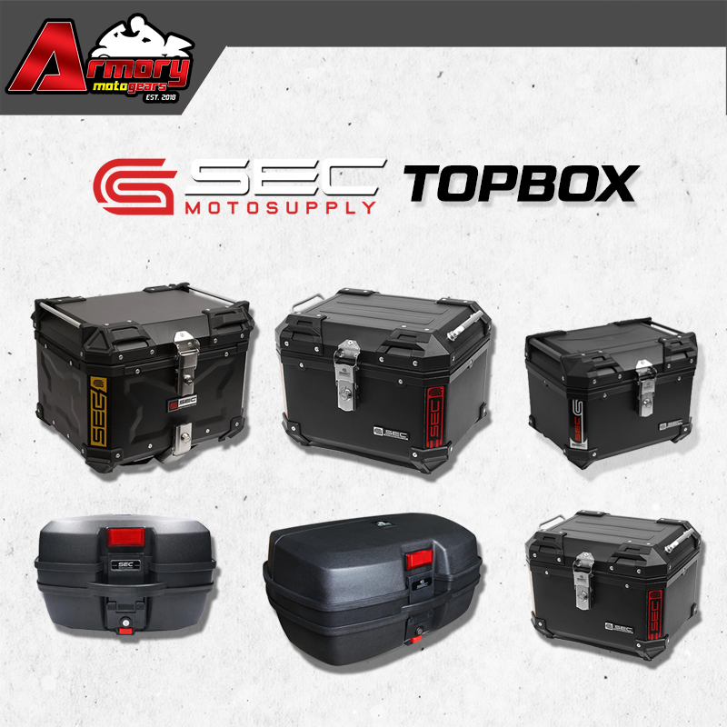 SEC TOPBOX (ALLOY & POLYCARBONATE)( 45L & 30L) | Shopee Malaysia