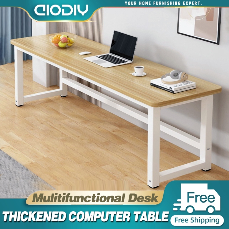 AOODIY Computer Table Office Desk Home Table 140/120cm Simple Nordic ...