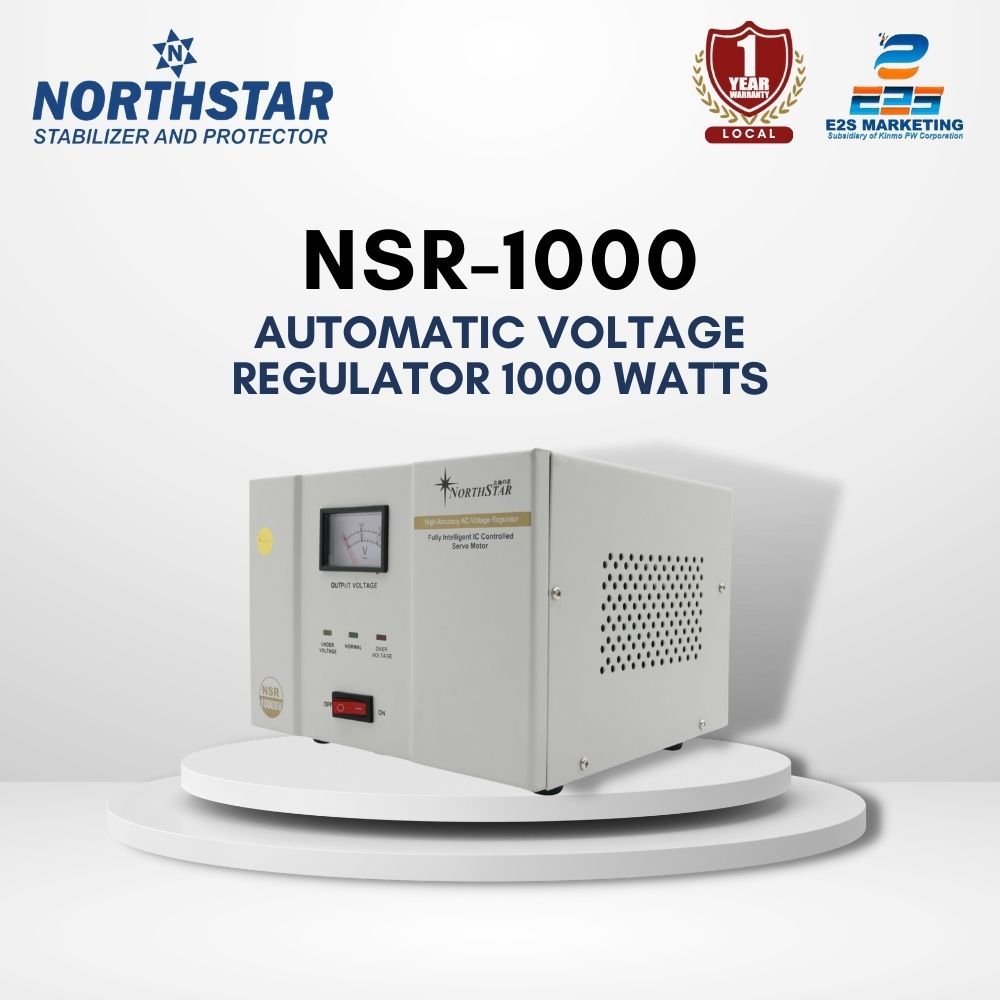 Northstar 1000Watts AVR Servo-Type Voltage Stabilizer Analog Display ...