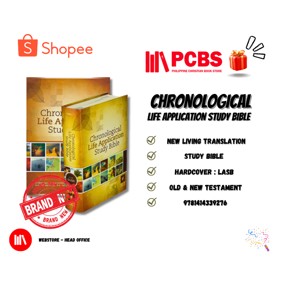 PCBS NLT Chronological Life Application Study Bible Hardcover New Living Translation Shopee