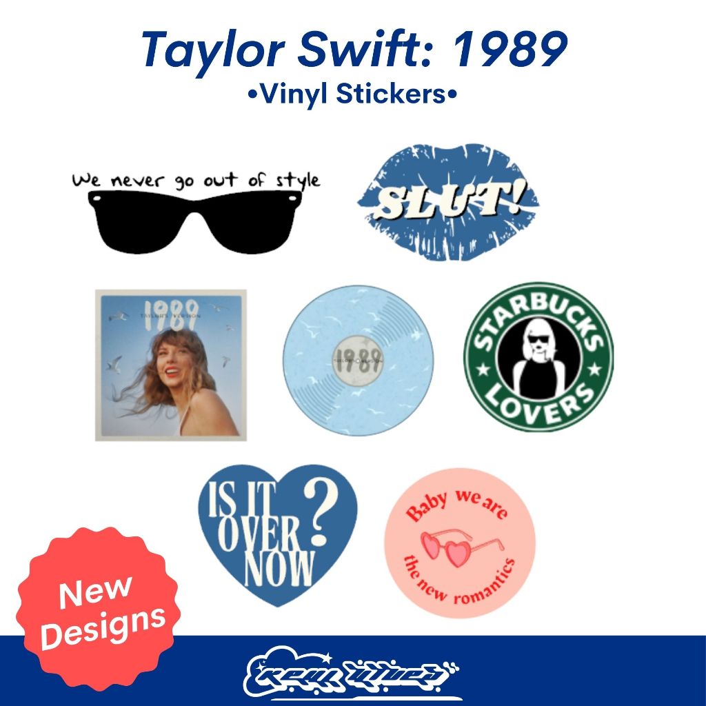 1989 Taylor sticker version artist singer celebrity Vinyl Stickers ...