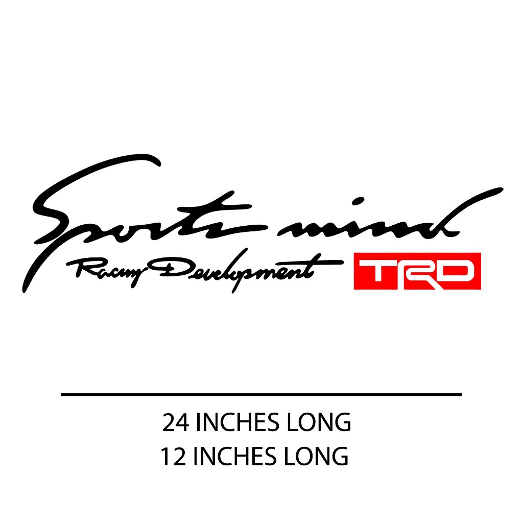 TRD Racing development Cutted waterproof Sticker for Cars/Motor/Bikes ...