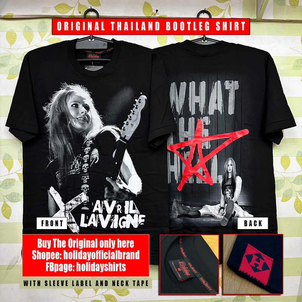 AVRIL LAVIGNE - WHAT THE HELL TEES Authentic Thai bootleg ...