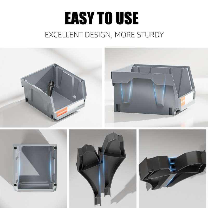 V1 Gray (New) Heavy Duty Stackable Bin by TENTENCLOSET | Shopee Malaysia
