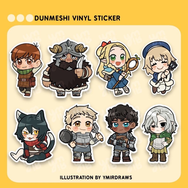 Dungeon Meshi Delicious in Dungeon Vinyl Stickers | Shopee Malaysia