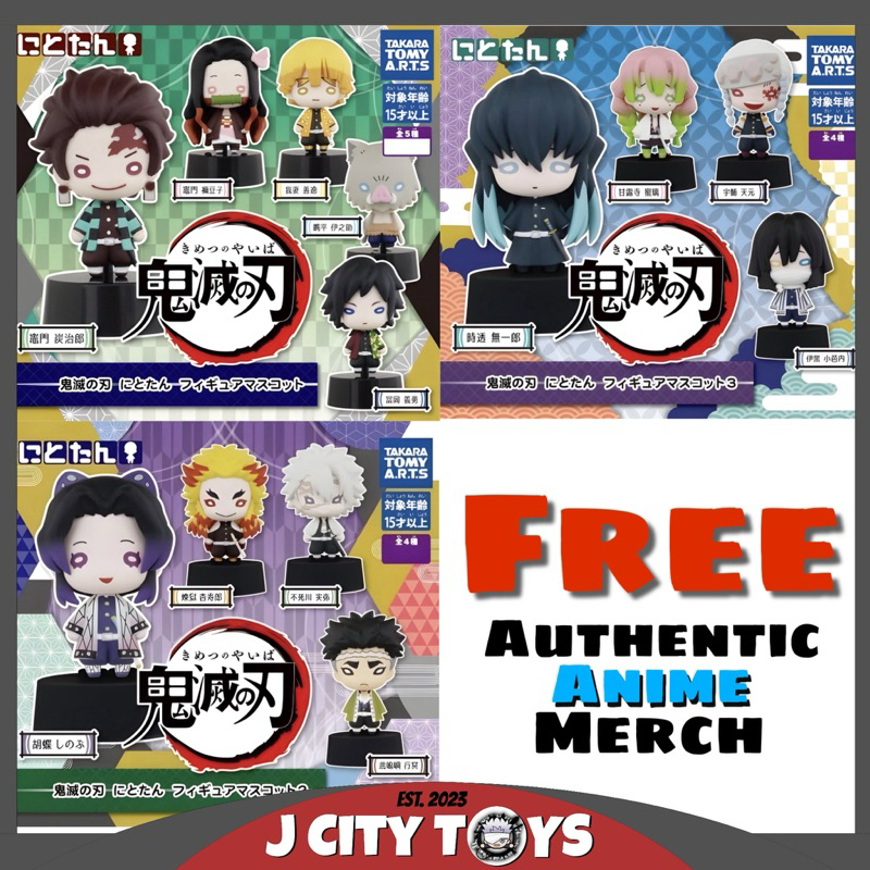 demon slayer Nitotan Capsule Figure Takara Tomy Tanjiro Nezuko Inosuke ...