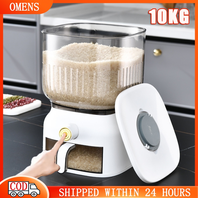 Rice Bucket 10KG Moisture Resistant Rice Bucket Sealed Insect Resistant ...