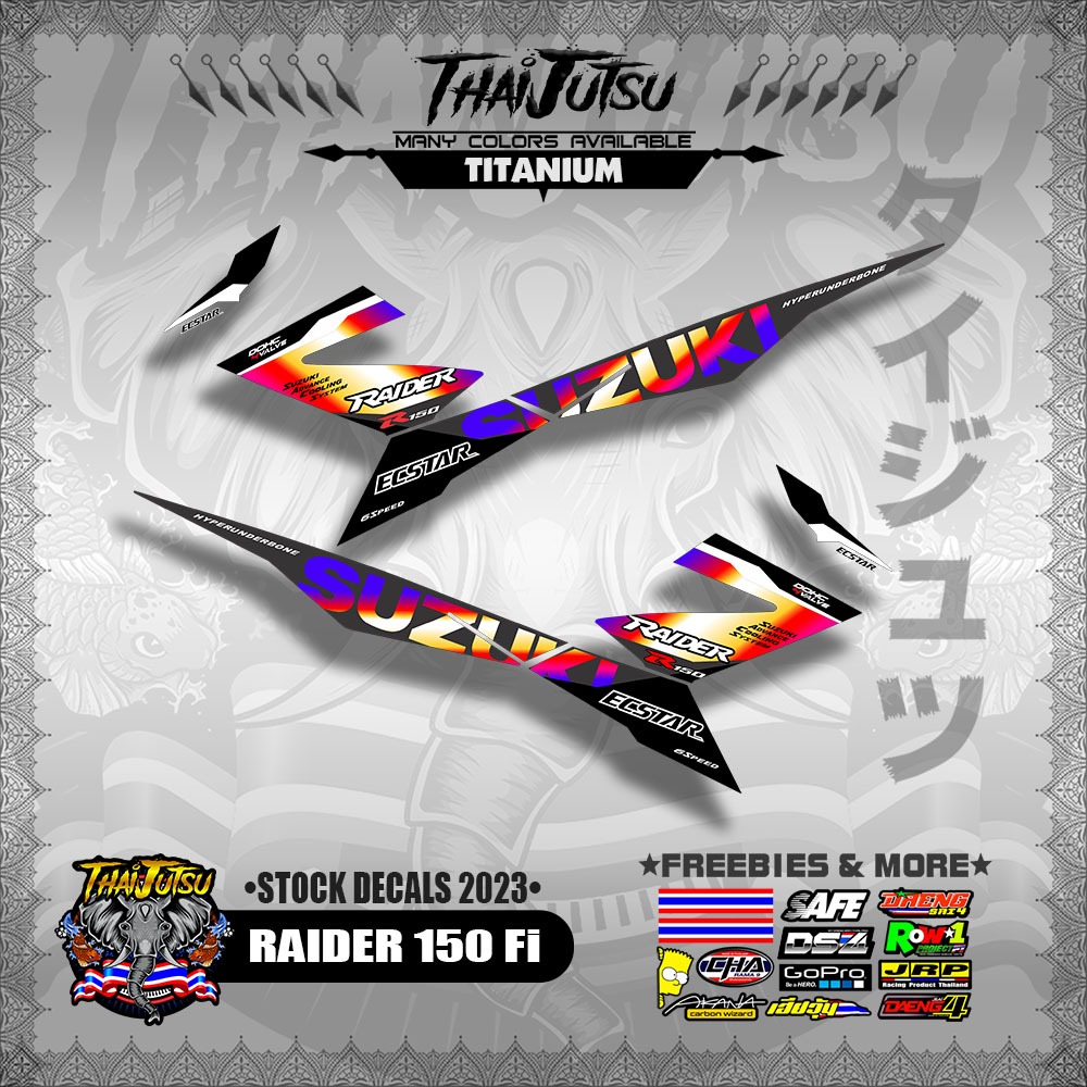 RAIDER 150 Fi 2023 STICKER DECALS By THAIJUTSU ( SOFIE LAMINATED ...
