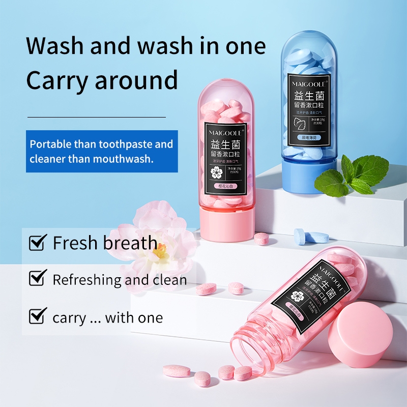 Toothpaste Tablets New Solid 30 Pills Mouthwash Granules Toothpaste ...