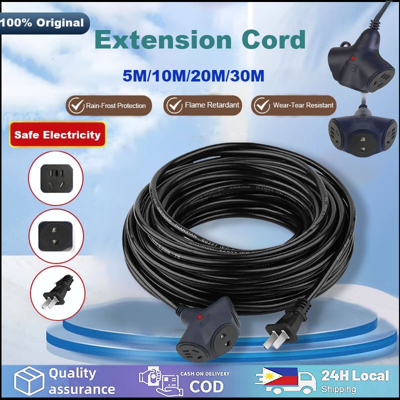 Outdoor Heavy Duty Extension Cord Socket Extra-long Plug Strip ...