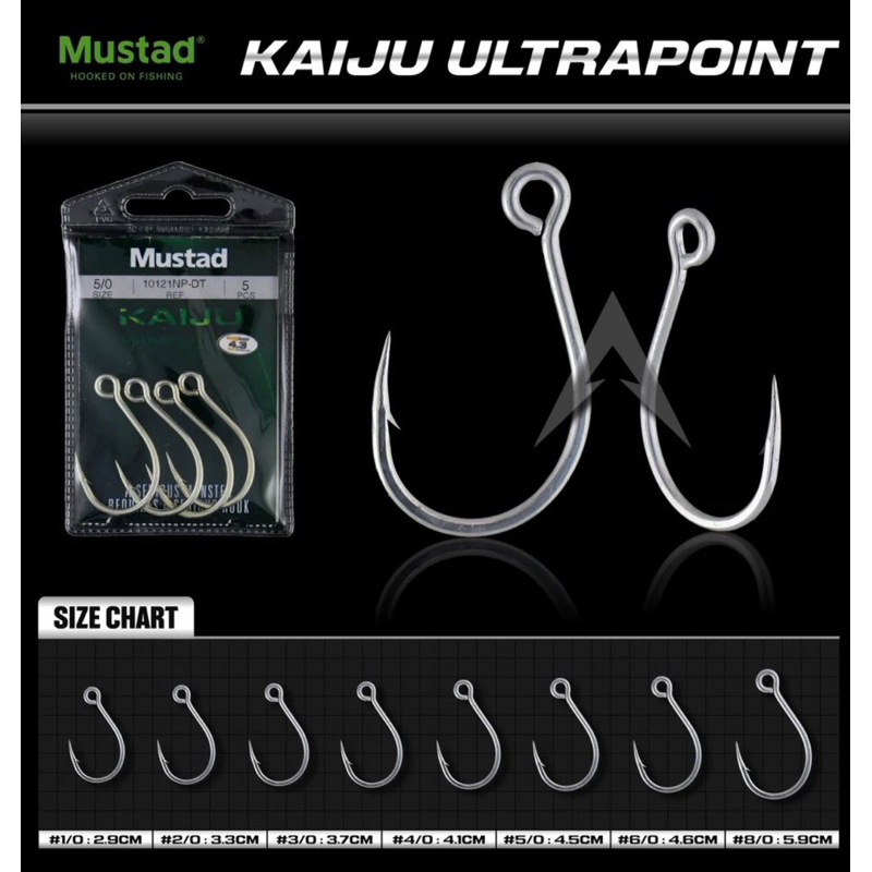 Inline Hooks (Mustad / Kaiju ultrapoint) | Shopee Malaysia