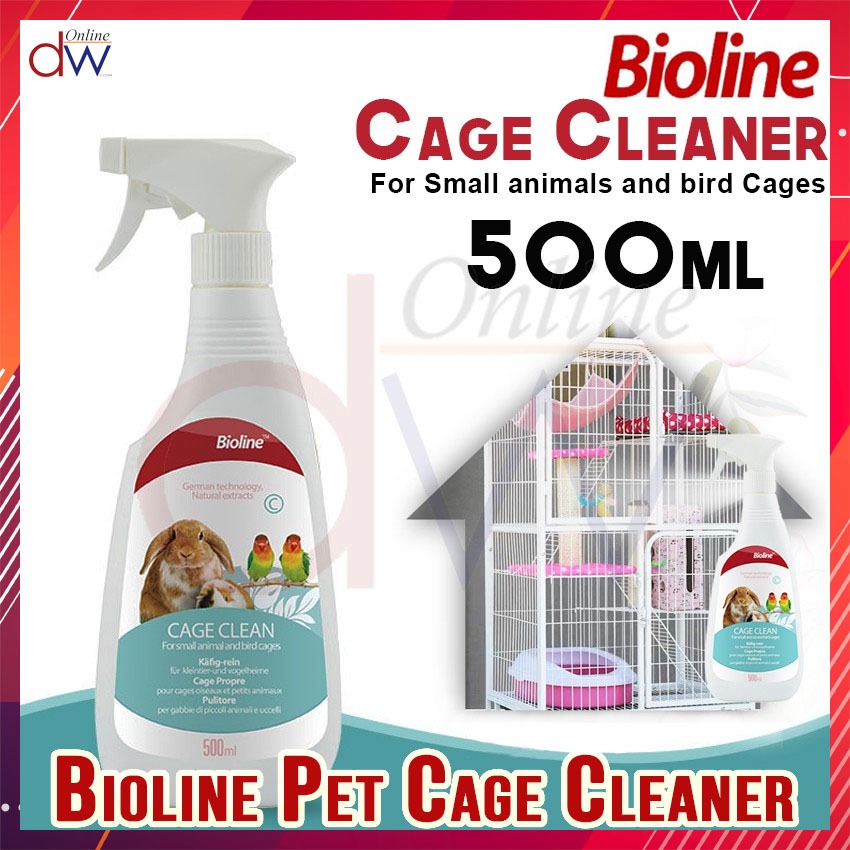  Bioline Pet Cage Cleaner Spray 500ml Cage Clean Habitat Deodorizer Illustration 