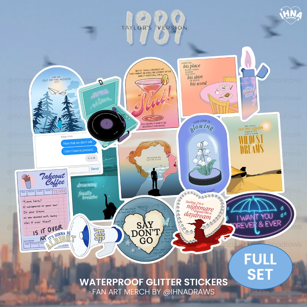 FULL SET 1989 (Taylor's Version) Stickers Fan Art Swiftie Taylor Swift ...