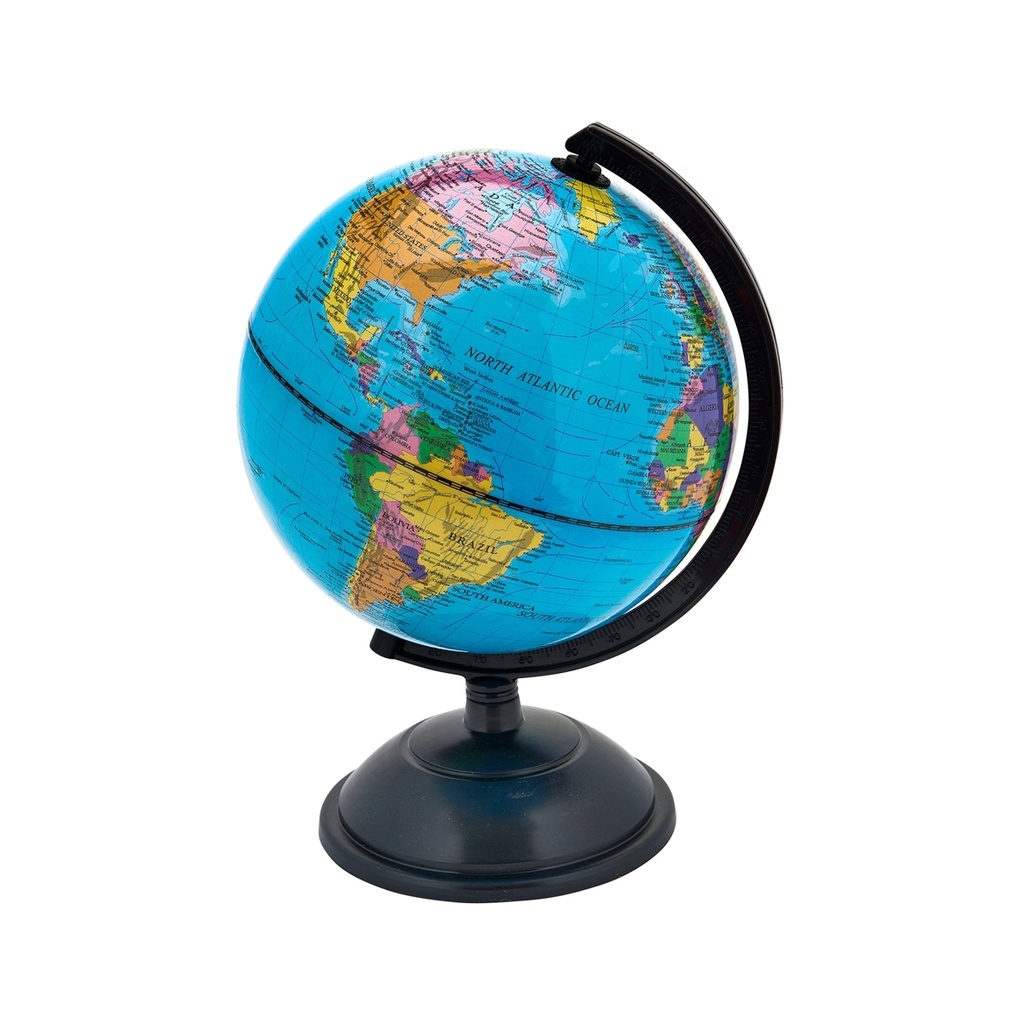 LB2LAB 18.2 CM World Map Globe Rotating Map Educational Learning ...