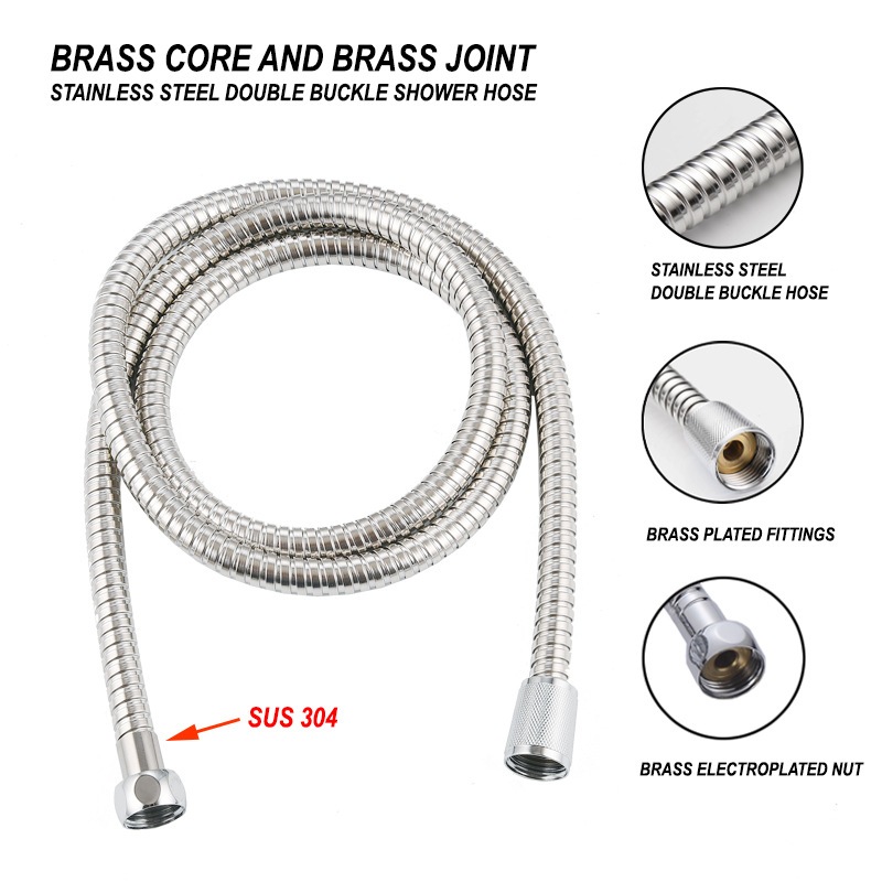 Flexible Hose Shower Hoses Stainless Steel Flexible Tube Pipe Bathroom Shower Hoses,Stainles
