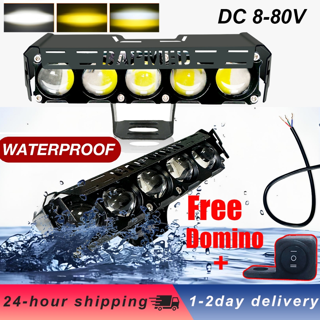 2PCS 100W Super Bright Mini Driving Light Set Led Light Motorcycle ...