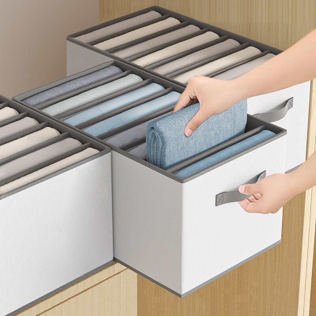 Clothes wardrobe storage partition box & drawer cabinet, layered ...