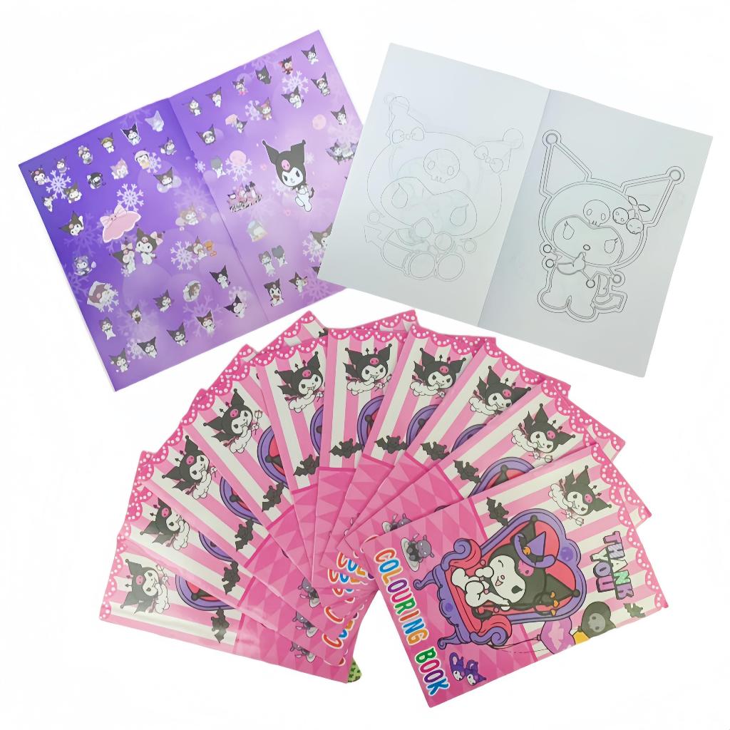 12Books Kuromi Colouring Book For Games Prizes Giveaways Birthday ...