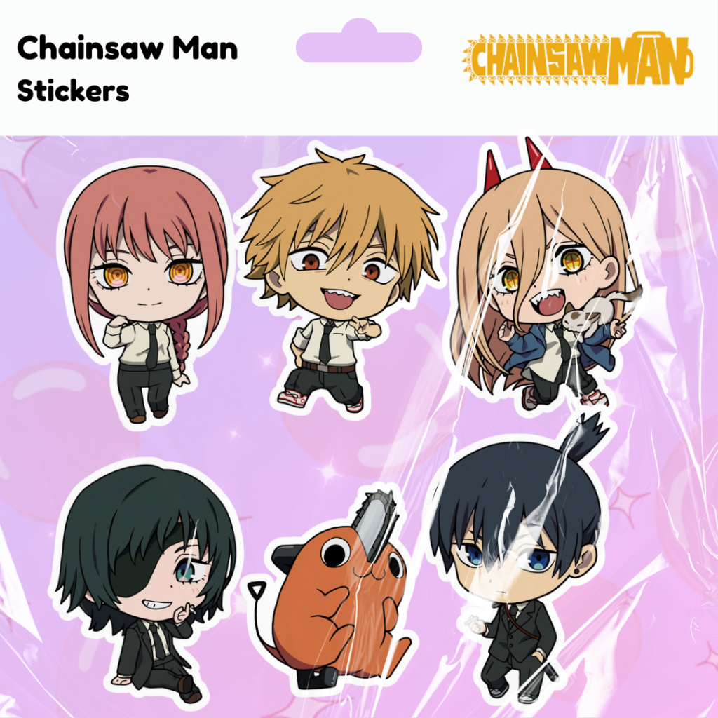 Chainsaw Man [waterproof vinyl stickers] - Anime/Manga , Denji, Makima ...