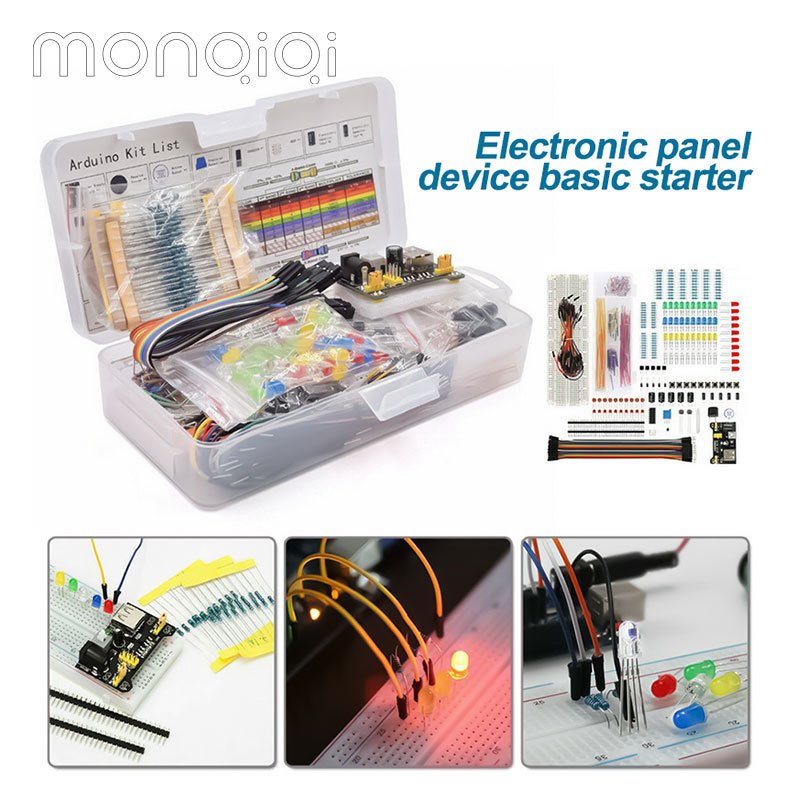 830 Breadboard Set Tie-points Breadboard Set Electronic Component Basic ...