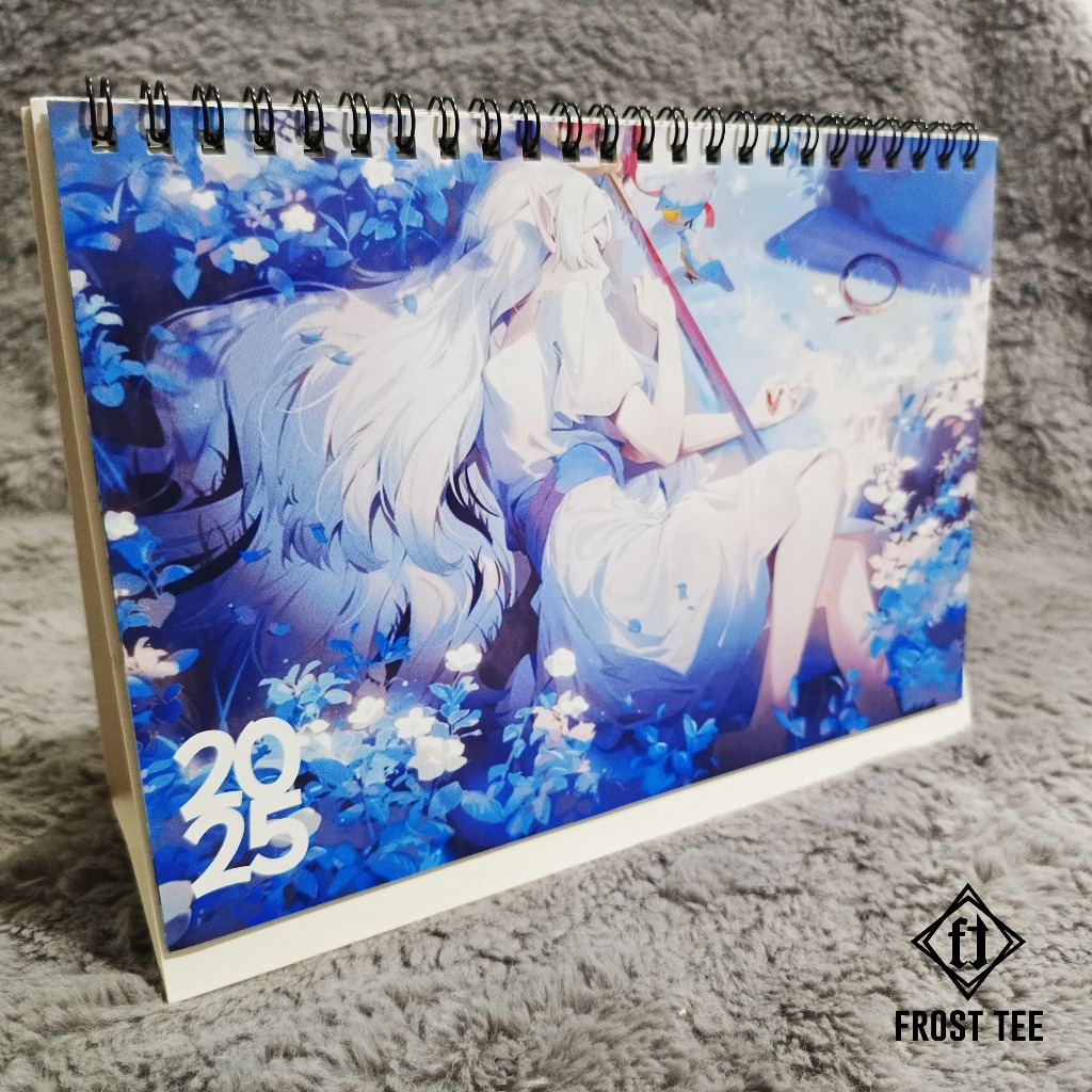 Frieren Anime Desk Calendar 2025 FROST TEE Shopee Malaysia