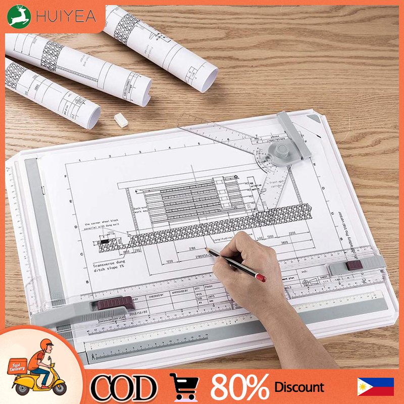 Drawing Board A3 Drafting Tables with Parallel Motion Angle Measuring