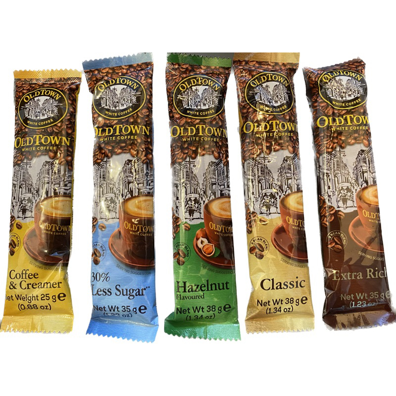 Old Town Coffee Sticks 38g ( Hazelnut/Coffee & Creamer/Extra Rich ...