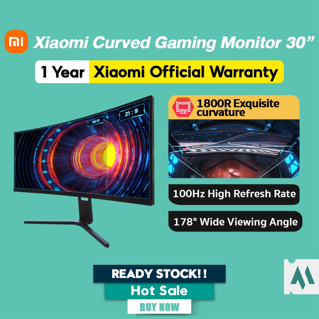 Xiaomi Curved Gaming Monitor 30 Inch 200Hz High Refresh Rate Global