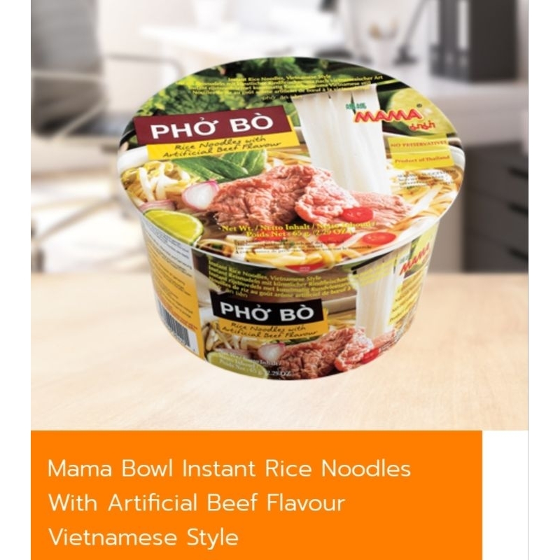 Mama Instant Rice Noodles beef Flavor (Pho Bo)65g Shopee Malaysia