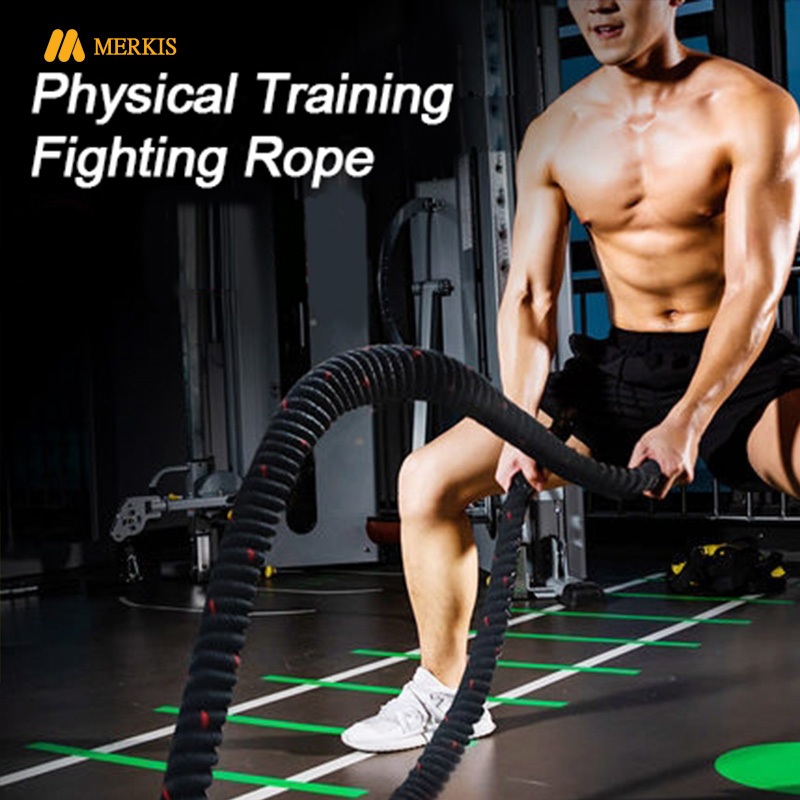 Muscle Fighting Roper Fitness Battle Ropes Body Workouts Power Training ...