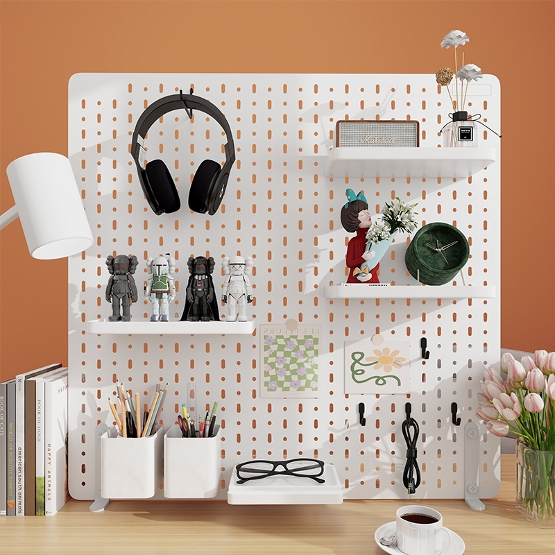 Pegboard Storage Fit Table Desk Organizer Wall Rack Skadis DIY ikea