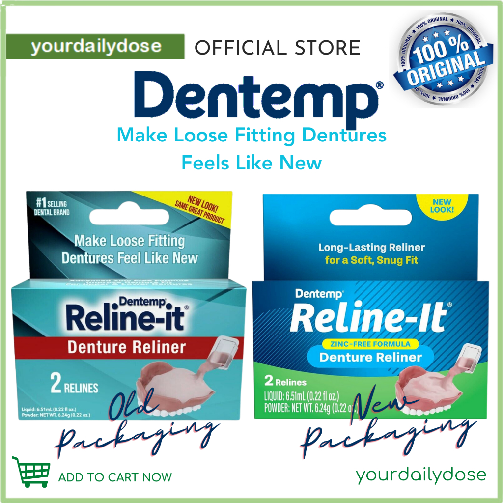 DENTEMP RELINEIT DENTURE RELINER 2 RELINES Shopee Malaysia