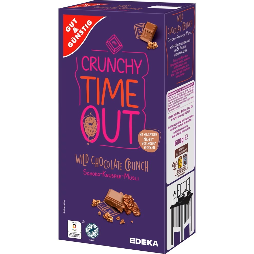G&G Crunchy Time out Schoko Knusper Müsli / Wild Chocolate Crunch